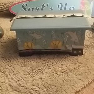 Dolphin wooden chest